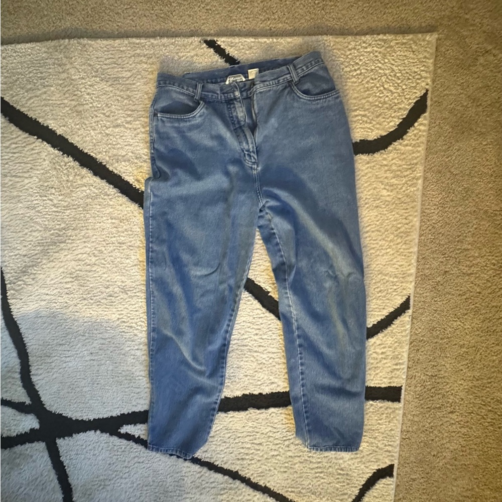 Christopher & Banks Blue Ankle Cropped Jeans